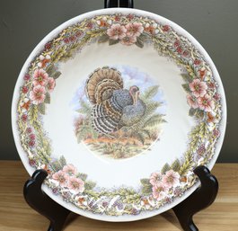 Churchill Myott Factory Thanksgiving Turkey Porcelain Serving Bowl