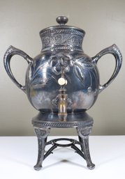 Kann And Sons Quadruple Plated Samovar Coffee Tea Urn