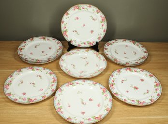 Set Of (9) Jean Pouyat Limoges France POY22 Pattern Dinner Plates