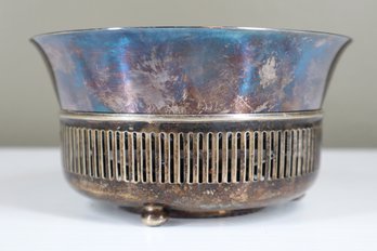 Reed Barton Silverplate Bowl, #102, Aquamarine