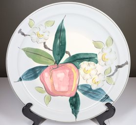 Red Wing Pottery Hand-painted Normandy Apple Charger