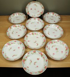 Set Of (10) Jean Pouyat Limoges France POY22 Pattern  Coupe Soup Bowls