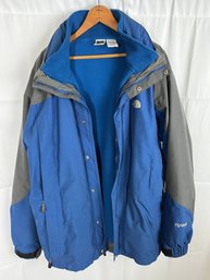 Mens North Face XL NylonJacket Coat With Liner And Hood