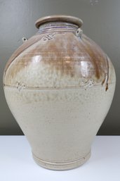 Large Signed Glazed  Studio  Art Pottery Vase