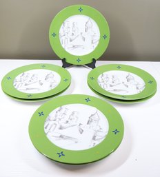 Philadelphia Museum Of Art Dinner Plates Set Of (7) Paul Cezanne View Of Paris 1996