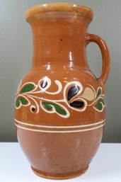 19th Century French Redware Pottery Vase