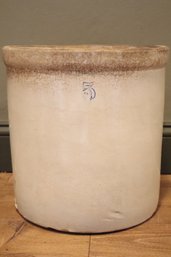 Vintage Cream 5 Gallon Stoneware Glazed Crock