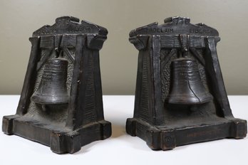 Vintage Liberty Bell Book Ends