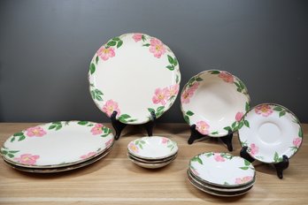 Set Of Vintage Franciscan Desert Rose Earthenware