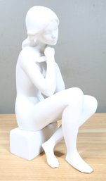 Goebel Porcelain Figurine Naked Woman Sitting Signed A. Ruiz Antonio Ruiz