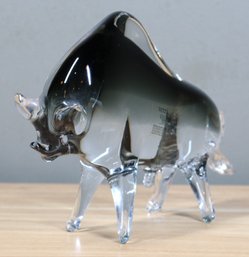 Murano Art Glass Bull Statue Figurine Vetri Sculpture