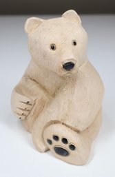 Artesania Rinconada Polar Bear Animal Figurine Carved Sculpture