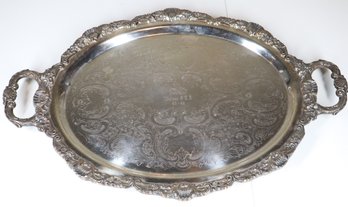 Bristol Silver By Poole Silver Plate Tray President Wallace PTA 65-66 EPCA