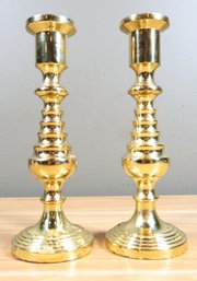 Pair Of Baldwin Brass Candlesticks Candle Holders