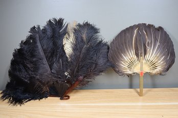 Antique Ostrich Feather Fans