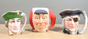 Lot Of 3 Mugs- Norman Rockwell, Royal Crown