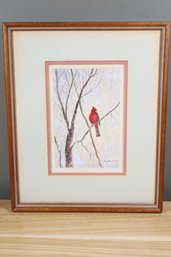 John Druckenmiller 'Cardinal' Watercolor