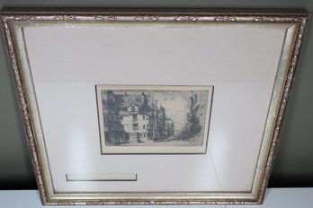 Signed Etching John Knox House Edinburgh John Knox's House Knox'