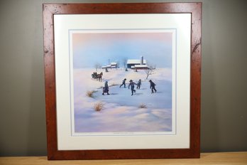 C. E Breeding 'Lancaster County Amish Winter' Signed, Framed And Numbered Print 106/975