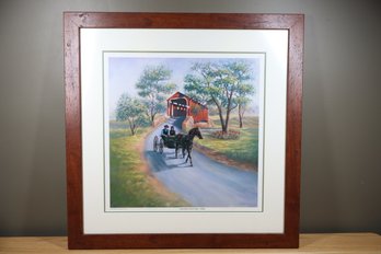 C. E Breeding 'Lancaster County Amish Spring' Signed, Framed And Numbered Print 106/975