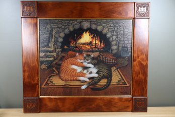 Charles Wysocki  'all Burned Out ' Signed And Framed Canvas Reproduction Artist Proof