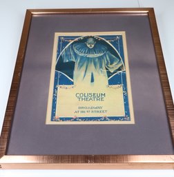 Coliseum Theatre Broadway New York Framed Playbill Pamphlet