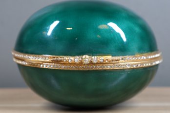 House Of Globol Green Egg Box With Jewels