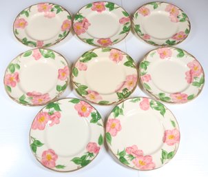 Set Of (8) Franciscan Desert Rose 8in Side Plate