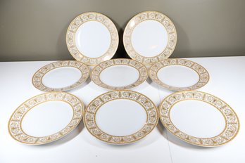 Set Of (8) Royal Vienna China Dinner Plates