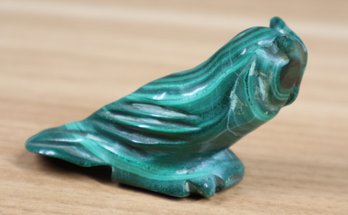 Malachite Owl Figurine