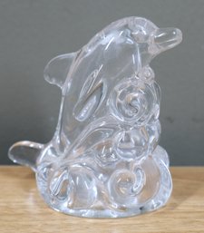 Lenox Fine Crystal Glass Dolphin Salt & Pepper Shaker