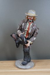 Flambro Emmett Kelly Jr. Full Size Figurine 'A Hole In The Sole', Limited Edition 1980