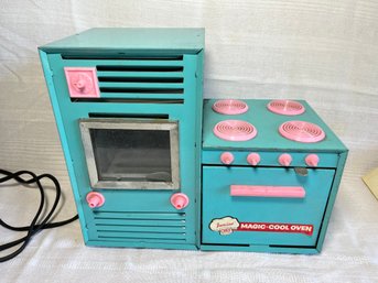 1950s Vintage Argo Junior Chef Magic-Cool Oven Turquoise & Pink