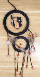 Native American  Dream Catcher With Red Beads