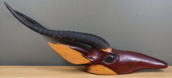 Wooden Antelope Head