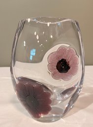 20th Cent. Daum France, Art Nouveau Style, Coppelia Crystal Floral Vase