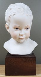 Cybis Porcelain Child Portrait Bust Signed