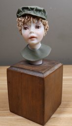 Bonnie Porter Porcelain Bust Boy With Cap 32/50