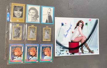ANN-MARGARET AUTOGRAPHED SIGNED 8X10 COLOR PHOTOGRAPH  W/ COA COLLECTOR CARDS