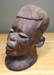 African Makonde Ironwood Hand Carved Bust