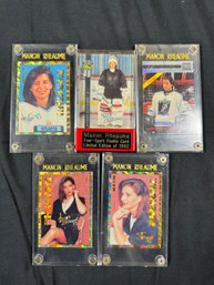 LOT OF 5 SIGNED AUTOGRAPHED MANON RHEAUME CARDS