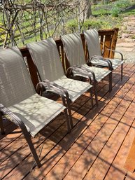 SET OF 4 OUTDOOR CHAIRS