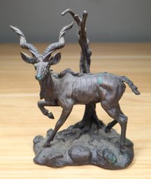 Bronze Don Polland Greater Kudu Sculpture The Franklin Mint