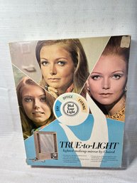 Vintage Clairol True To Light Lighted Make Up Vanity Mirror LM-1 Magnifying NEW In Original Box