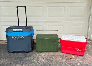 LOT OF 3 COOLERS