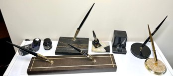 Vintage Fountain Pens & Bases Mont Blanc Ink Shaeffer, Curvex, Secretary