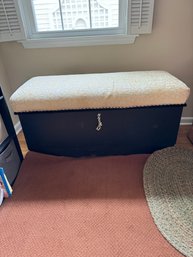 LANE CEDAR CHEST WITH CUSHION SEAT AND ALL CONTENTS - CLOTHING - TALBOTS