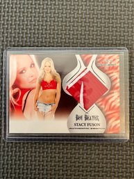 BENCH WARMER STACI FUSION BOY BEATER AUTHENTIC SWATCH TRADING CARD