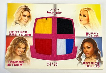 2011 BENCH WARMER HEATHER RAE YOUNG BUFFY TYLER SWATCH 24/25 SOCCER JERSEY SWATCH