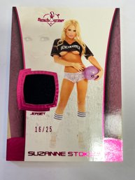 2011 BENCH WARMER SUZANNE STOKES SWATCH 16/25 BLACK SOCCER JERSEY